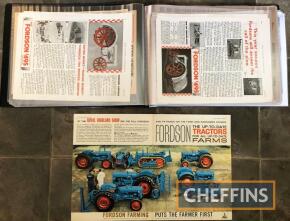 Fordson and Ford Conversions advertisements in a display book, covering era from Model F to Super Major