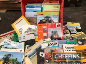 Tractor and machinery brochures, a very large qty