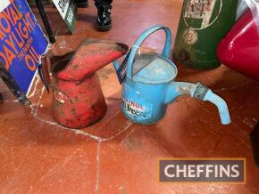 Castrol Anti-Freeze can, together with an Esso oil pouring jug