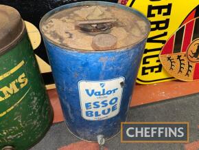 Valour Esso Blue 5gallon oil drum