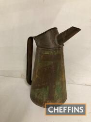 Castrol, an early style oil pouring jug, 13ins tall