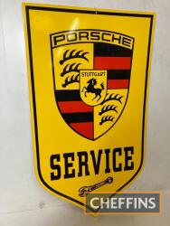 Porsche Service, a sign on composite board, 35 x 21ins