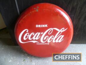 Drink Coca-Cola, circular tin sign