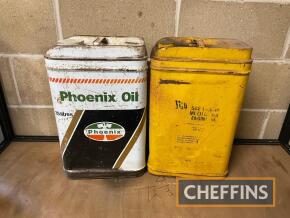 Pheonix and JCB 5gallon oil drums