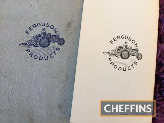 A very rare, original Ferguson Brown 80-page illustrated parts list, together with an original 16-page Ferguson Brown tractor price list of spare parts for Ferguson farm machinery