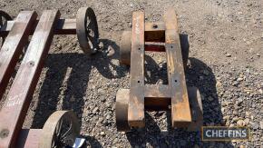 Stationary engine trolley with turntable