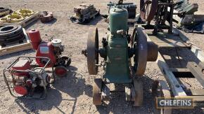 Lister engine on trolley