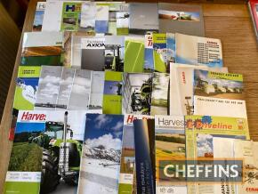 Claas tractor and combine brochures etc, a large qty.