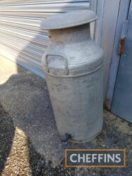 11gallon aluminium milk churn, complete with tap