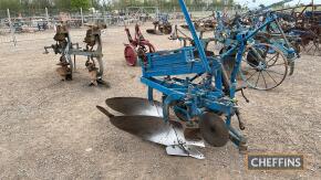 Ransomes Robin 2furrow plough with discs, skims and depth wheel, fitted with Ransomes Kristeel TCN mouldboards