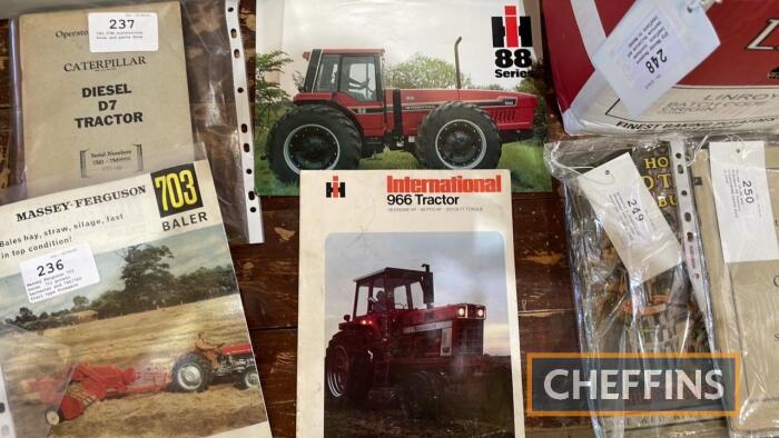 International Harvester sales leaflet on 966 tractor and 88 Series `Snoopy` etc.