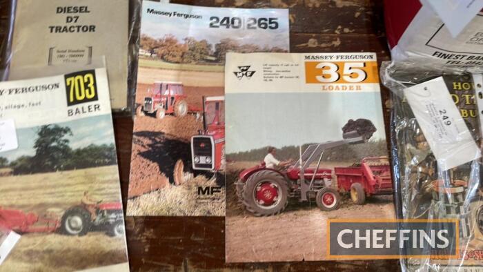 Massey Ferguson 240-265 tractors and Massey Ferguson 35 loader sales leaflets (2)