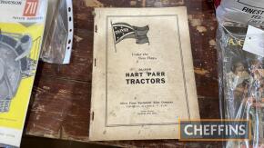 Oliver Hart-Parr tractor parts book, c.1932