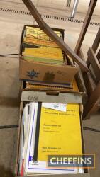 3no. boxes of tractor and machinery literature