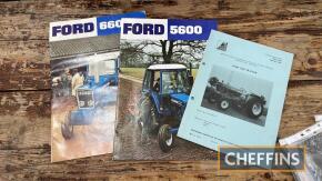 Ford 5600 and 6600 sales brochures, together with NAIE test report for 5600