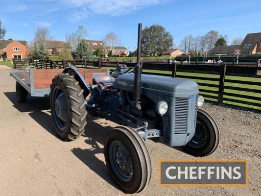 1954 FERGUSON TEF-20 4cylinder diesel TRACTOR Reg. No. FJL 788 Serial No. TEF428405 This Ferguson has been subject to a complete nut and bolt restoration to a high standard and still bears its original registration number with factory records.