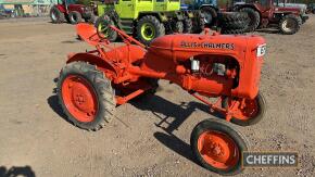 ALLIS-CHALMERS Model B 4cylinder petrol/paraffin TRACTOR Reg. No. EFK 2 (expired) Stated to be an older restoration