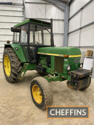 1979 JOHN DEERE 3130 6cylinder diesel TRACTOR Reg. No. BJL 648V Serial No. 313682L An original tractor showing 7,302 hours