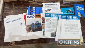 Qty Ford sales news, complete with sales leaflets for trailer, Ford ploughs etc.