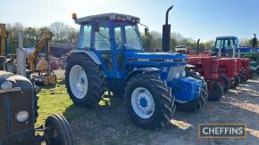 1991 FORD 7810 Series III 6cylinder diesel TRACTOR Reg. No. H954 VWP Serial No. BC85960 Fitted with two double spools, pick-up hitch, drawbar, top link, air con and full front weights