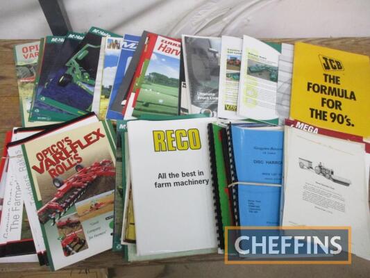 Implement brochures, various manufacturers, mostly 1990s