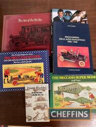 Qty toy collecting encyclopedias, to include Hornby, tinplate etc. (6)