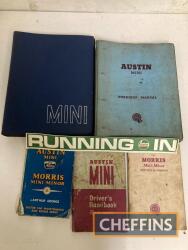 Austin and Morris Mini handbooks and manuals (5)