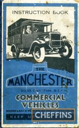 Original 32-page instruction book (January 1929) with enclosed Guarantee for the Manchester 35cwt light commercial by Willy's Overland Crossley Ltd of Heaton Chapel, Stockport