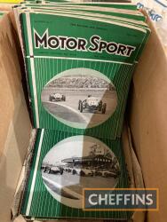 16no. Motor Sport magazines, 1958 and 1961