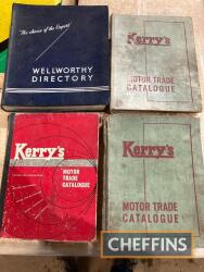 3no. Kerry's Motor Trade catalogues (1950s and 1962) and 1950 Wellworthy catalogue