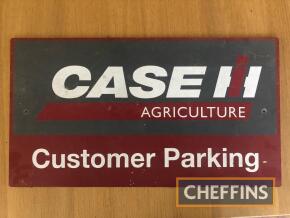 Case Customer Parking sign