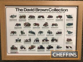 David Brown selection framed poster