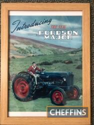 Fordson Major framed poster