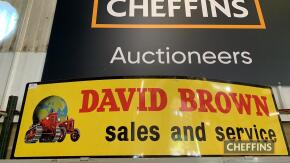 David Brown tractors sales and service large sign