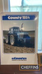 County 1884 tractor production sign