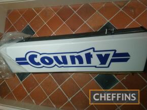 County Tractor illuminated dealer sign