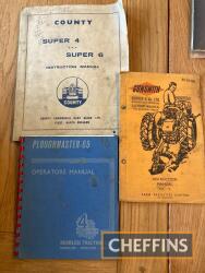 County Super 4/6, Roadless Ploughmaster-65, Gunsmith instruction manuals (3)