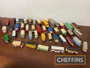 Qty die cast buses/coach models in various scales, to include Days Gone etc.