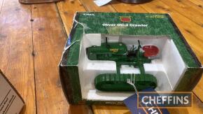 Oliver OC3 crawler tractor 1:16 scale model