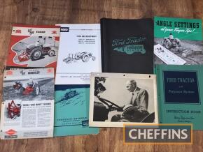 Ford Tractor Ferguson System; folder of manuals and brochures