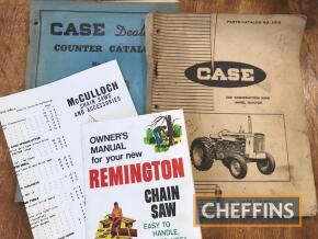 Case tractor and chainsaw manuals (4)