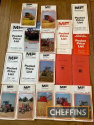 Massey Ferguson pocket catalogues and price lists, 1970s and 80s (19)