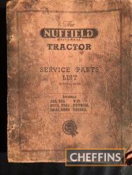 Nuffield Universal tractor M3, M4, PM3, DM3, DM4 parts manual