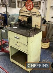 Bowes Seal Fast workshop unit, 62 x 26 x 18ins, a rare piece