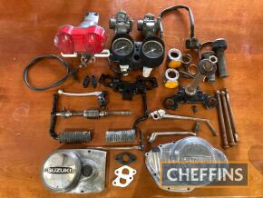 Suzuki GT250, a qty of NOS and used parts, some rare items