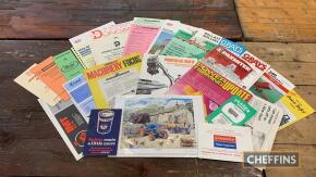 Qty machinery brochures, mainly 1980s (26)