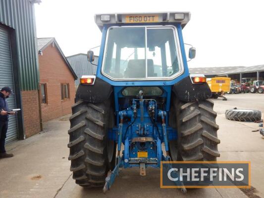 1989 FORD TW-35 II 4wd diesel TRACTOR Fitted with Super Q cab, linkage, drawbar, 222kg inner rear wheel weights and 16no. 45kg underslung leaf weights on 520/85R38 PAVT and 16.9R28 front wheels and tyres Reg. No. F160 OTT Serial No. A922873 Hours: 6,059 h