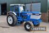 1989 FORD TW-35 II 2wd diesel TRACTOR Fitted with Super Q cab, linkage, drawbar, 222kg inner and 39kg outer rear wheel weights and 12no. 44kg underslung leaf weights on Goodyear 20.8R38 PAVT rear and 16.5L-16.1 front wheels and tyres Reg. No. F159 OTT Ser