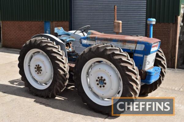 COUNTY 654 Super 4 4wd diesel TRACTOR Fitted with Select-O-Speed gearbox, linkage, drawbar and PTO on 13.6-38 front and rear wheels and tyres Reg. No. FNA 558C Serial No. A113540 FDR: 01/08/2020