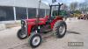 Massey Ferguson 240 Tractor c/w PAS, roll bar, Coventry built Hours: approx 2569 Reg. No. M625 VCT